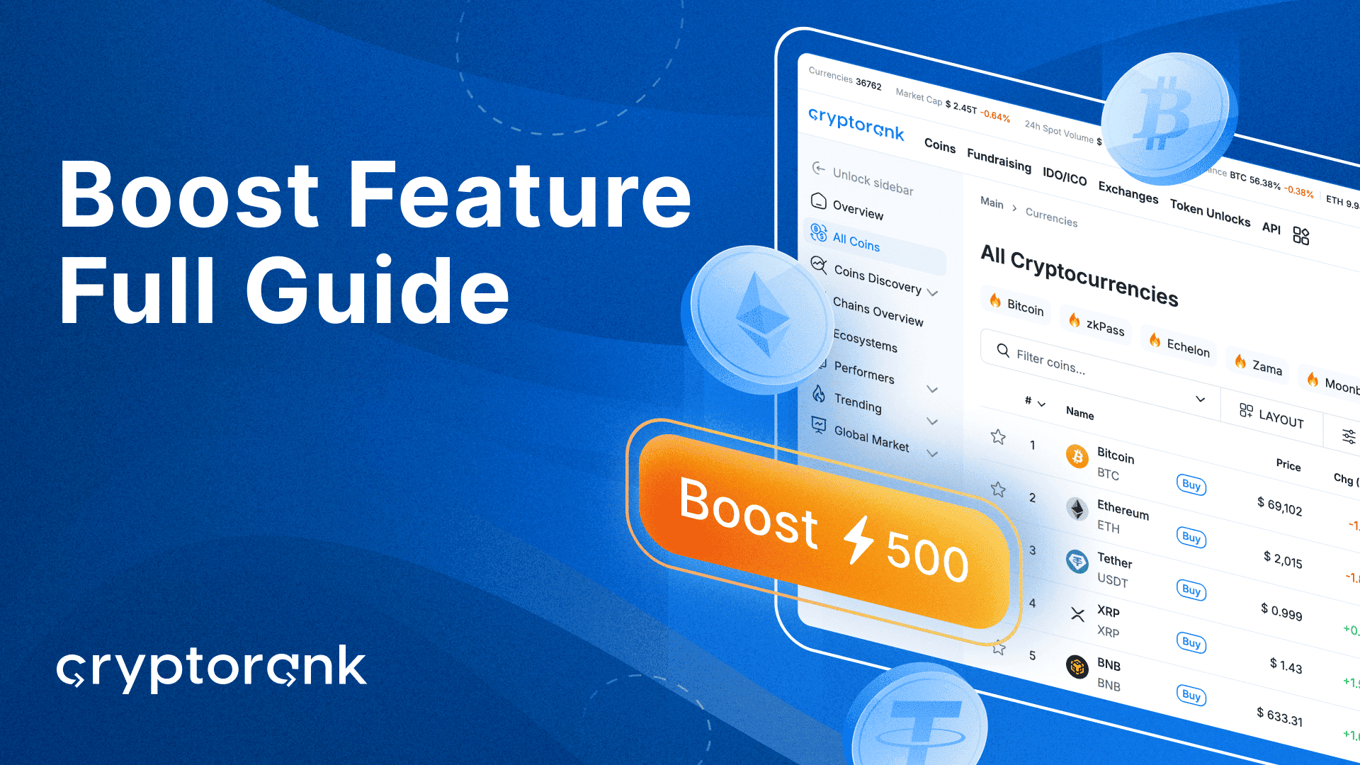 Boost Token on CryptoRank: Increase Your Token Visibility