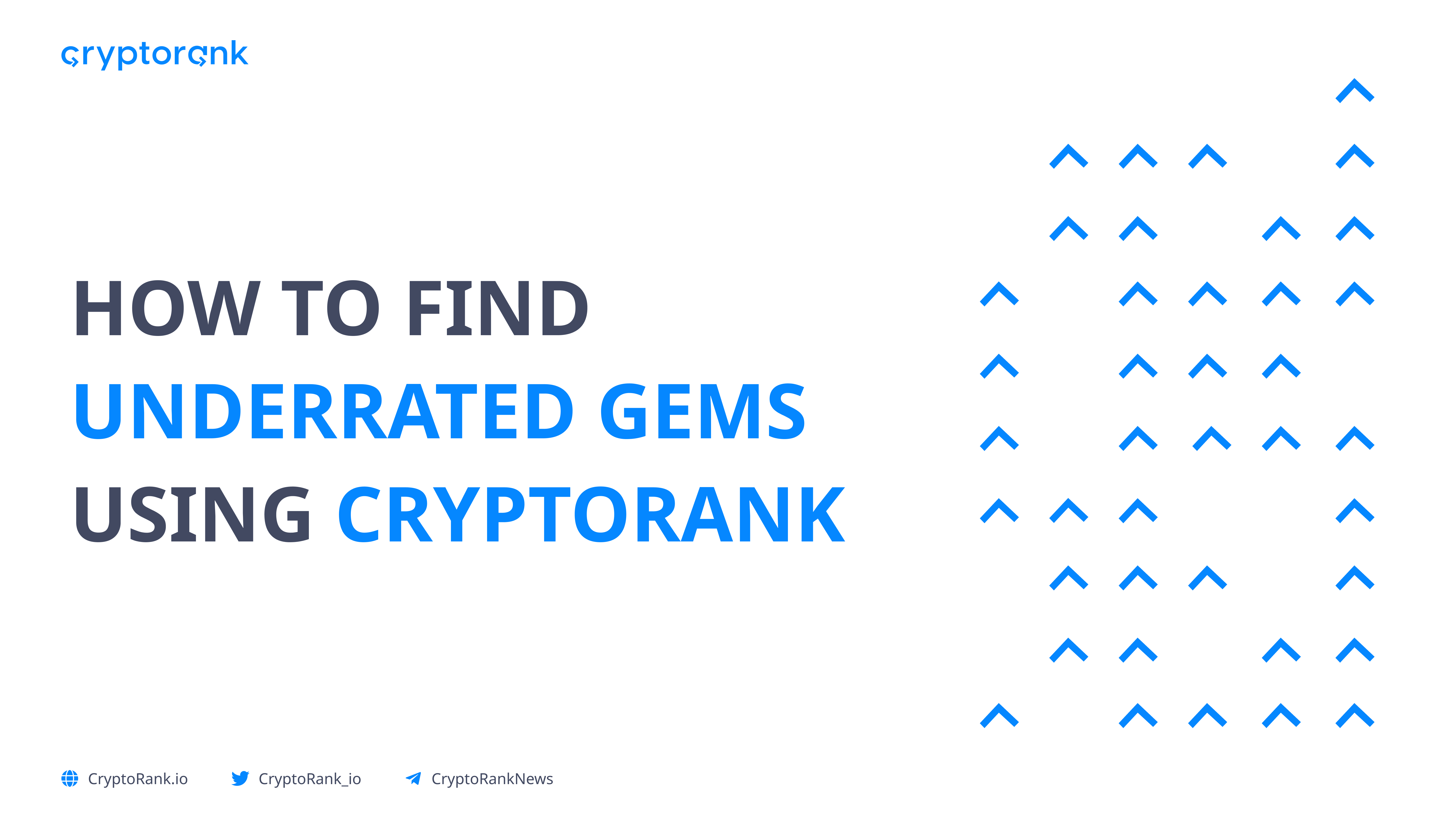 How to Find Underrated Gems using CryptoRank