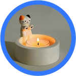 Cute Cat Candle