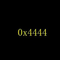 0x4444 (0x4444)