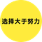 选择大于努力