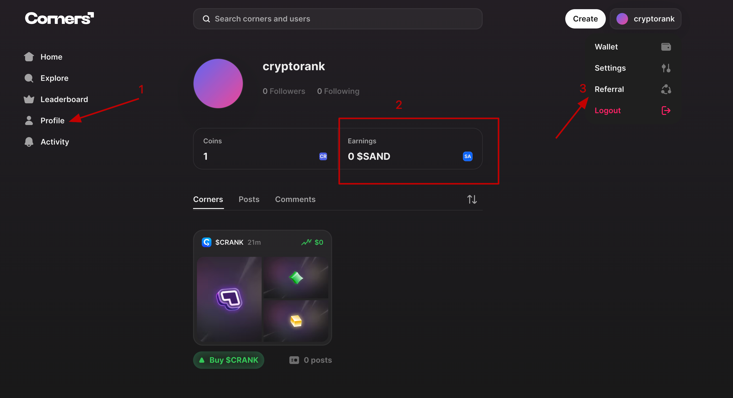 Corners Airdrop guide: Steps to potential Reward | CryptoRank.io